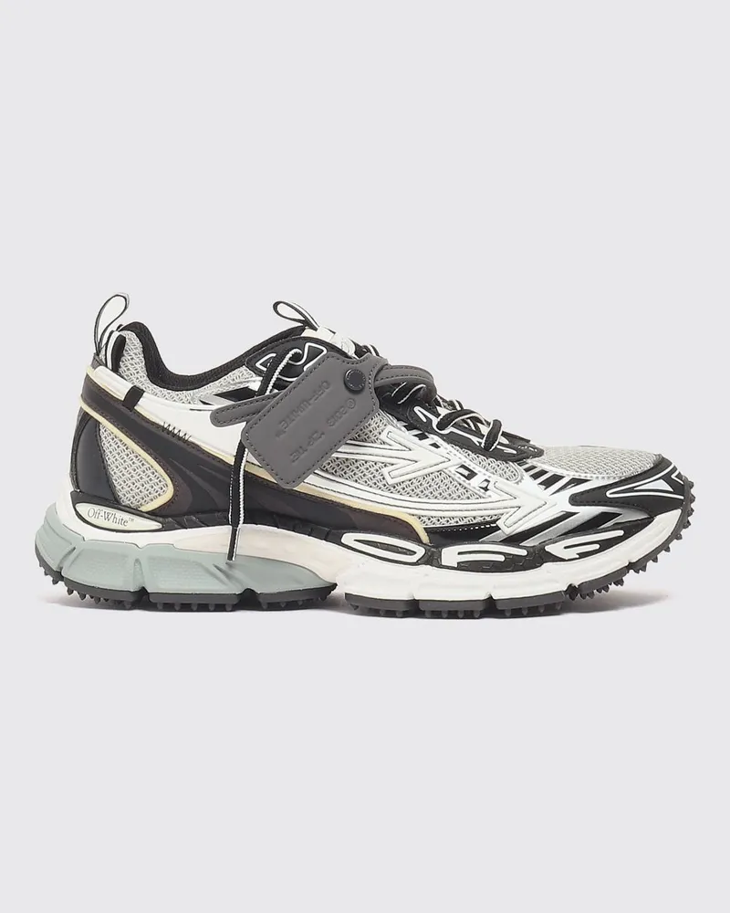 OFF-WHITE Be Right Back Low-Top-Sneaker aus Mesh und Gummi mit Profilsohle Grau