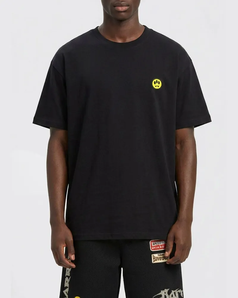 BARROW Baumwoll-T-Shirt mit Logo Schwarz