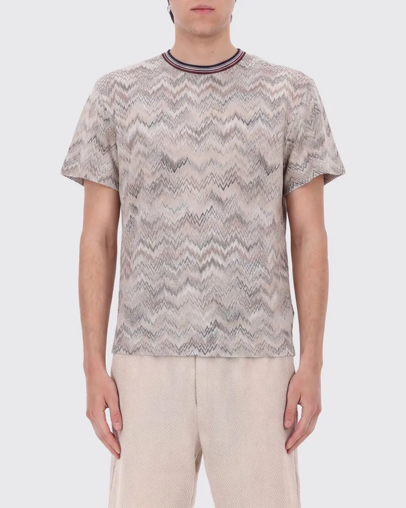 Missoni Zickzack-T-Shirt Beige