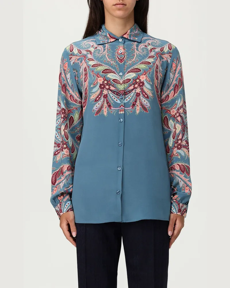 Etro Hemdbluse damen Hellblau