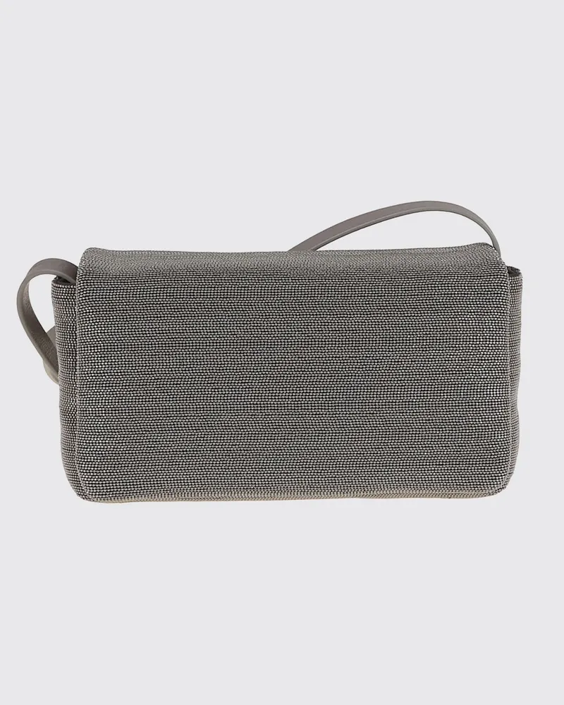 Brunello Cucinelli Schultertasche damen Ecru