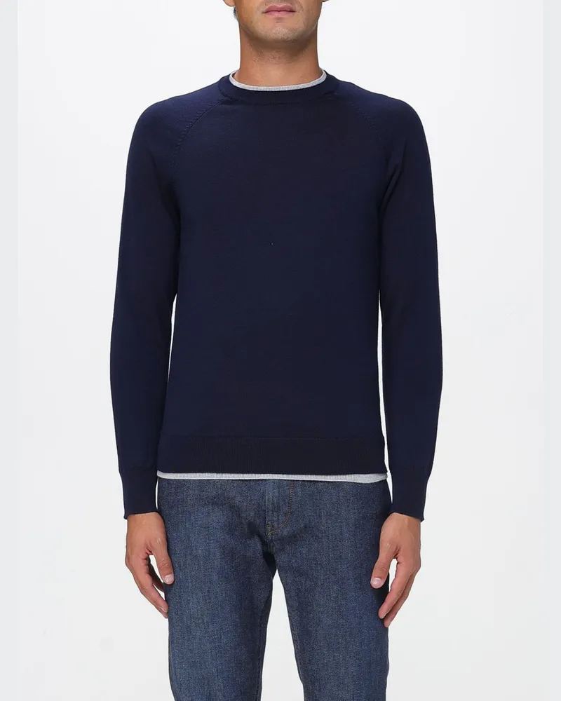 Eleventy Pullover herren Blau