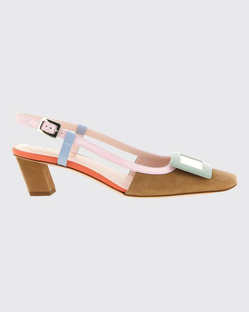 Roger Vivier Bicolor Belle Vivier Slingback-Pumps von mit eckiger Kappe Bunt