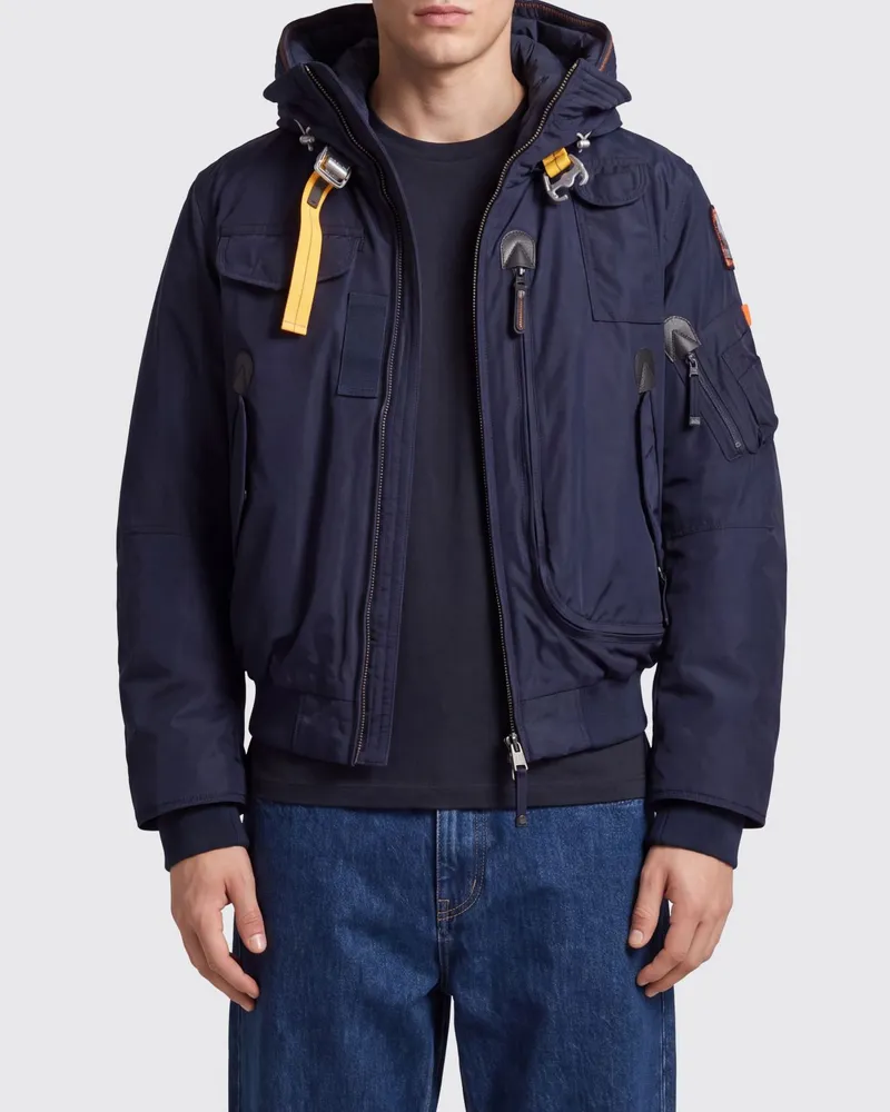 Parajumpers Wasserdichte Gobi Nylon-Bomberjacke mit verstellbarer Kapuze Navy