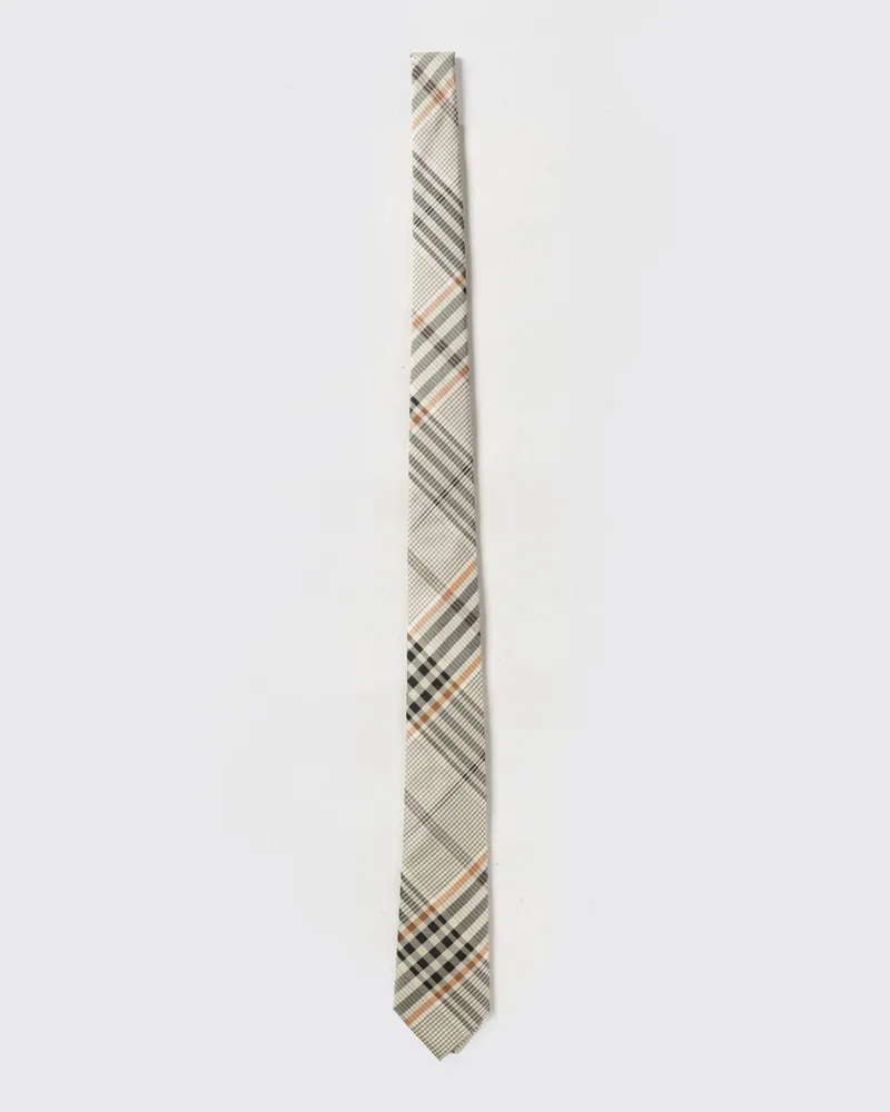 Burberry Seidenkrawatte im Vintage Check-Muster mit 7 cm Breite Beige