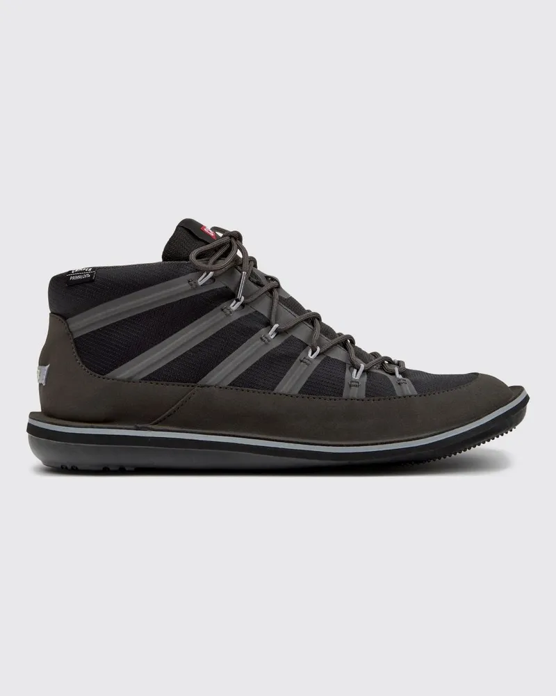 Camper Zweifarbige Beetle Slip-on-Stiefeletten aus technischem Gewebe und Veloursleder Bunt