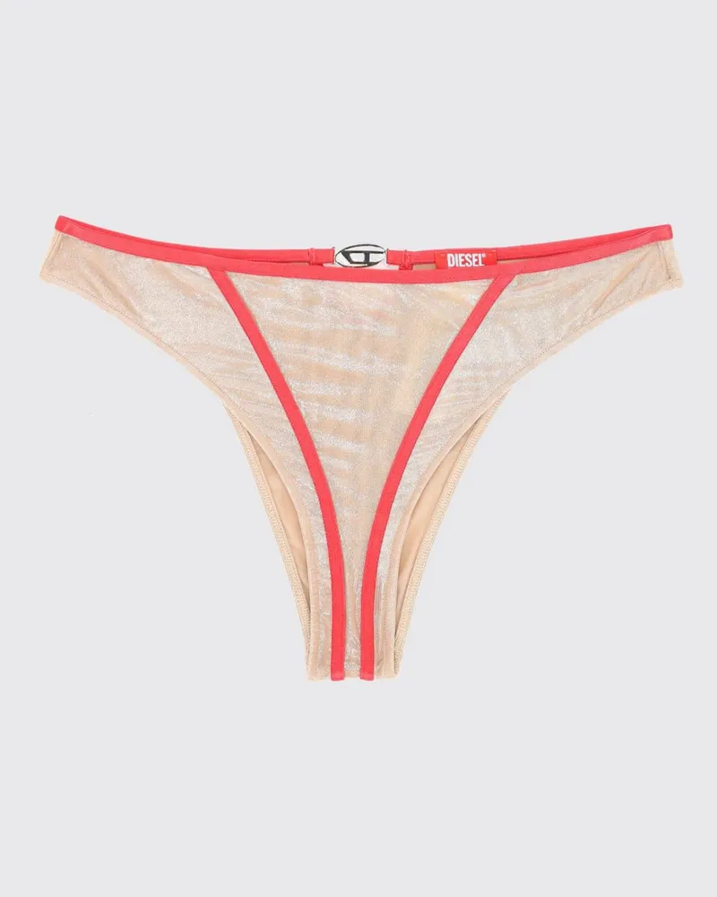 Diesel Slip mit Kontrastkanten Rot