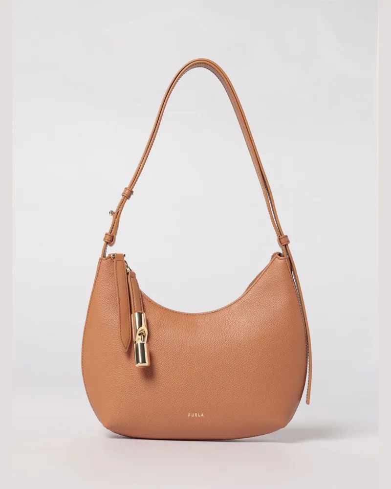 Furla Schultertasche damen Braun