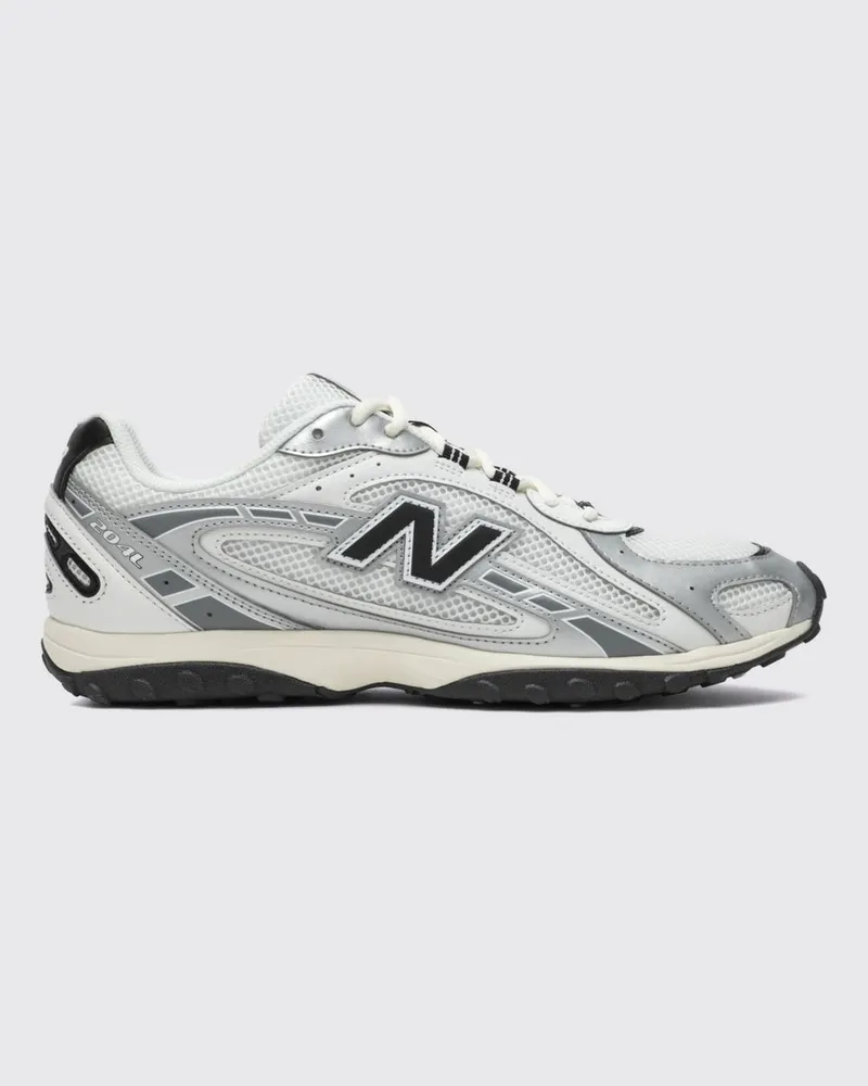 New Balance 204L Sneaker aus Kunstleder und Mesh mit seitlichem Logo Weiß