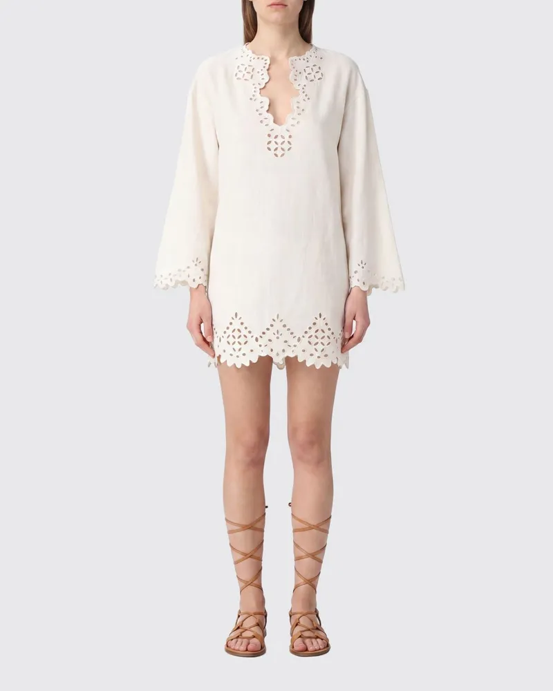 Étoile Isabel Marant Baumwollkleid Weiß