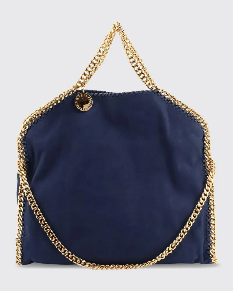 Stella McCartney Falabella Tote-Tasche aus Polyester mit ikonischem Kettenbesatz Blau