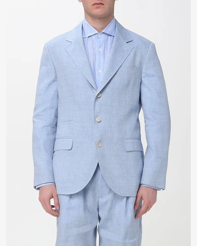 Brunello Cucinelli Jacke herren Hellblau