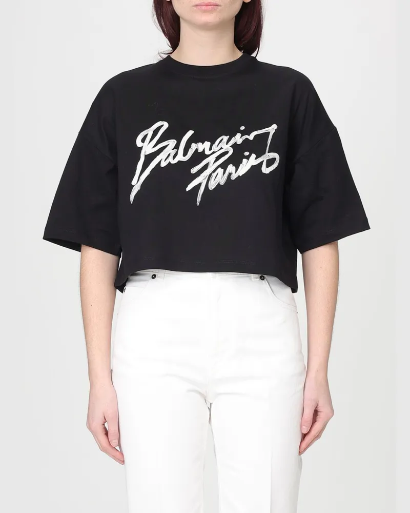 Balmain T-shirt damen Schwarz
