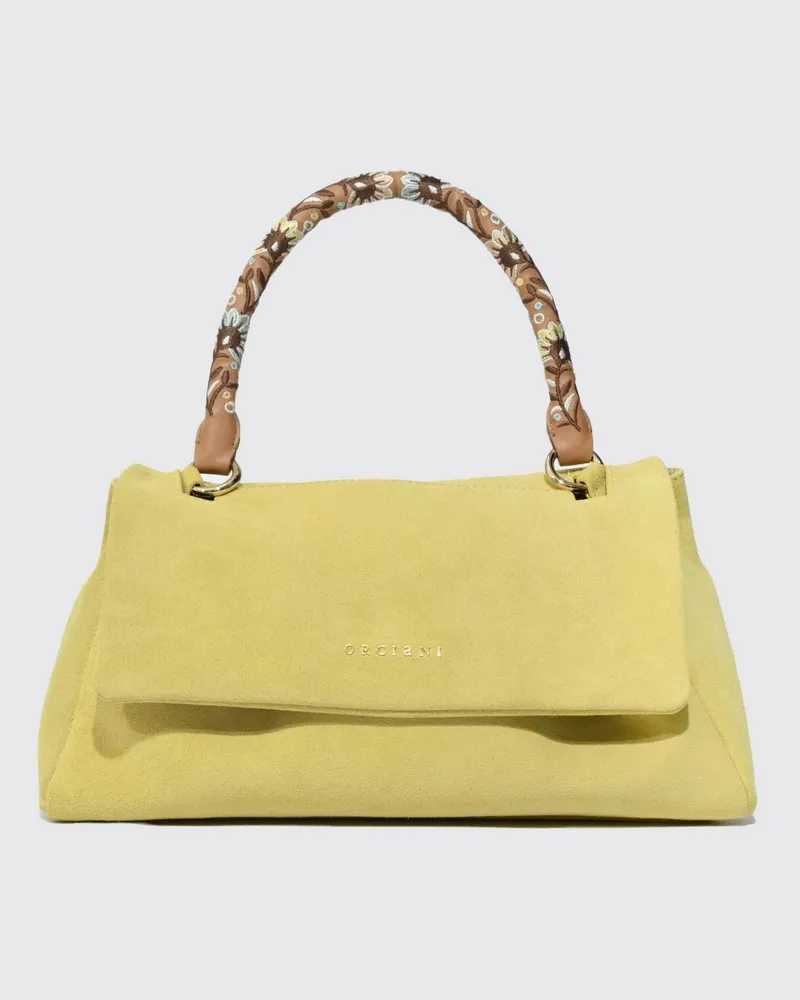 Orciani Sveva Longuette Wildledertasche Peach