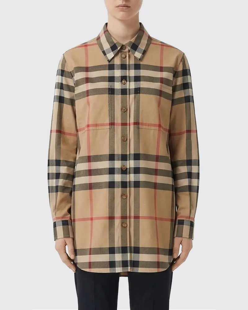 Burberry Hemdbluse damen Beige