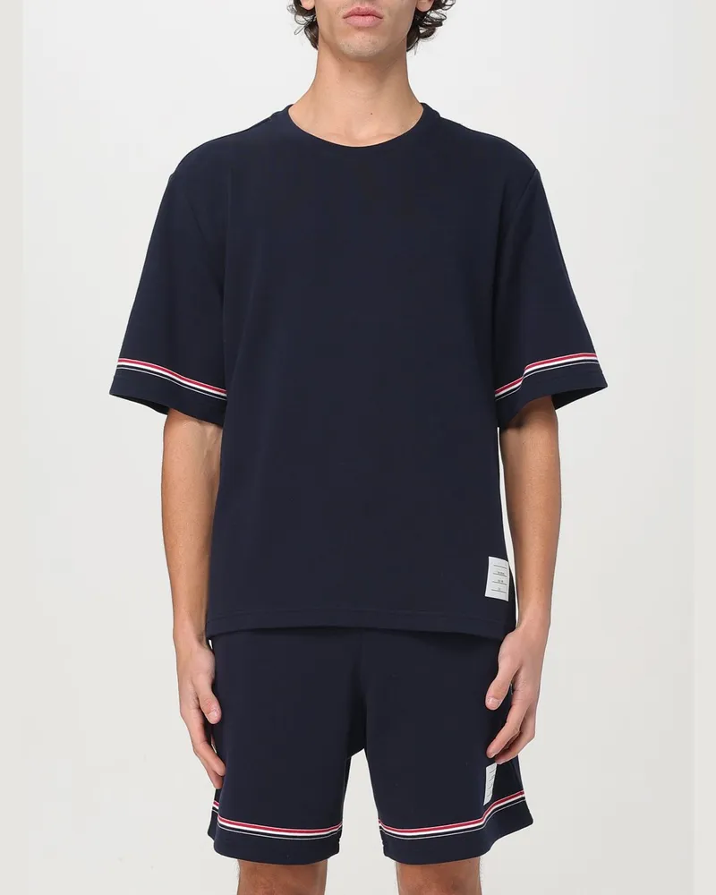 Thom Browne T-shirt herren Navy
