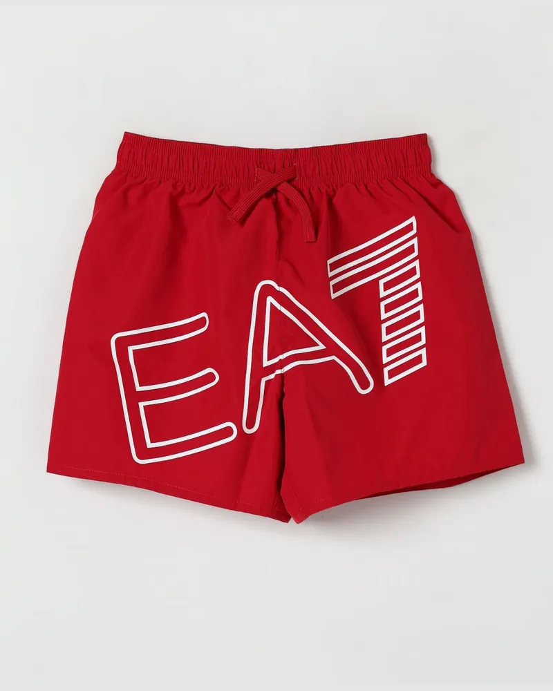 EA7 Bademode kinder Rot