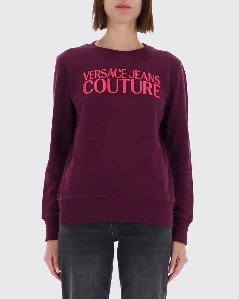 Versace Jeans Sweatshirt damen Burgunderrot