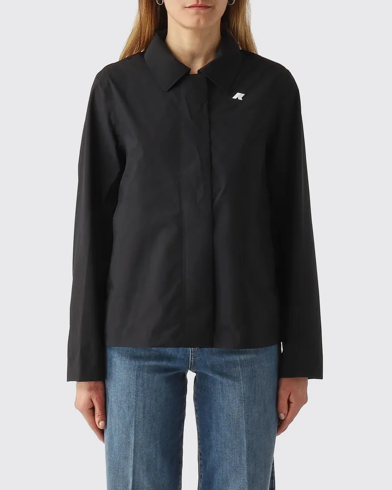 K-Way ARABEL STRETCH 2L Logo Jacke aus Polyester Schwarz