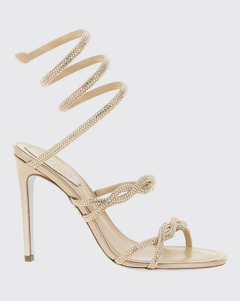 René Caovilla Flache sandalen damen Beige