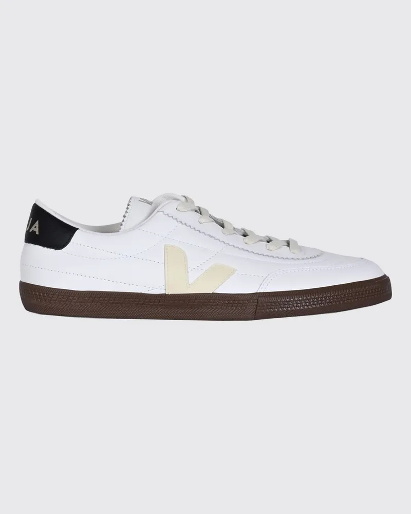 VEJA Panenka Low-Top-Sneaker aus O.T.-Leder mit kontrastierendem Logo Weiß