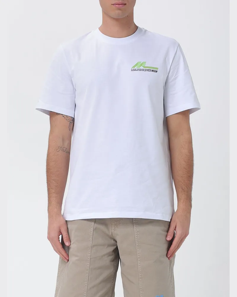 MSGM T-shirt herren Weiß