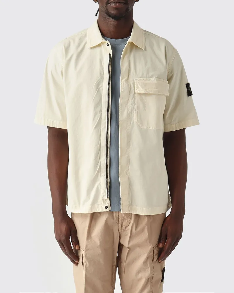 Stone Island Hemd herren Ivory