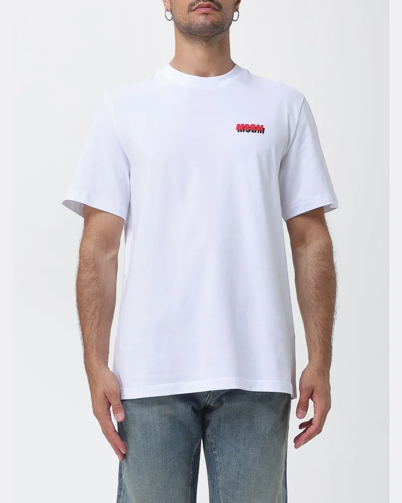 MSGM T-shirt herren Weiß