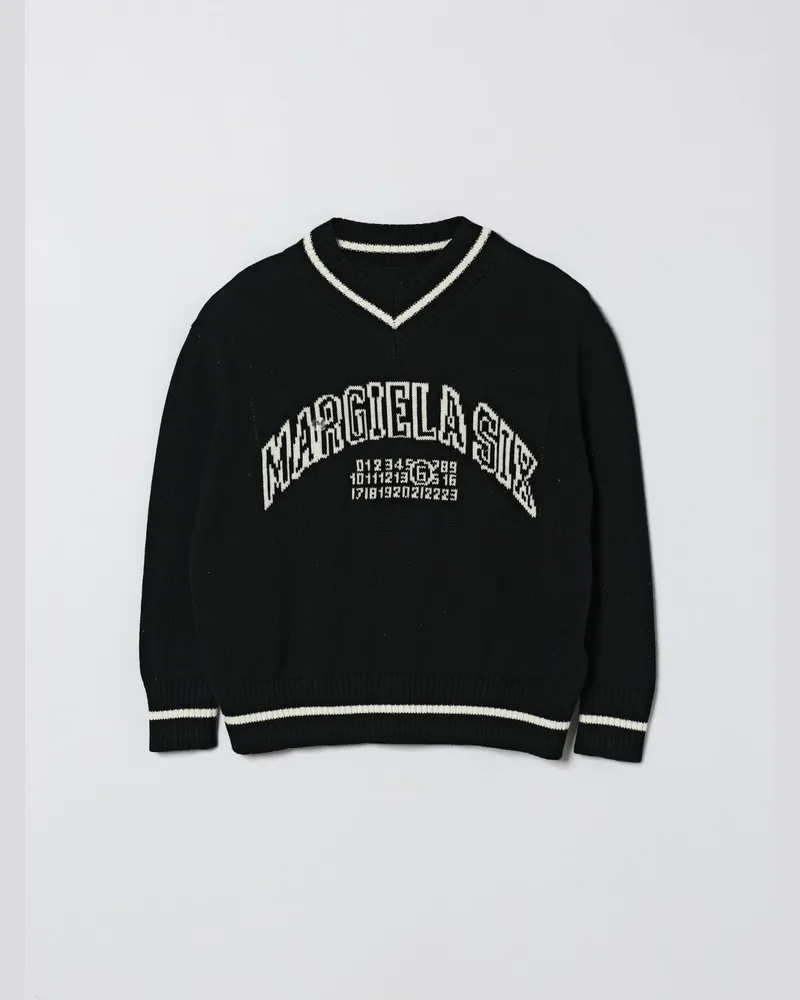 Maison Margiela Pullover aus Wollmischung Schwarz