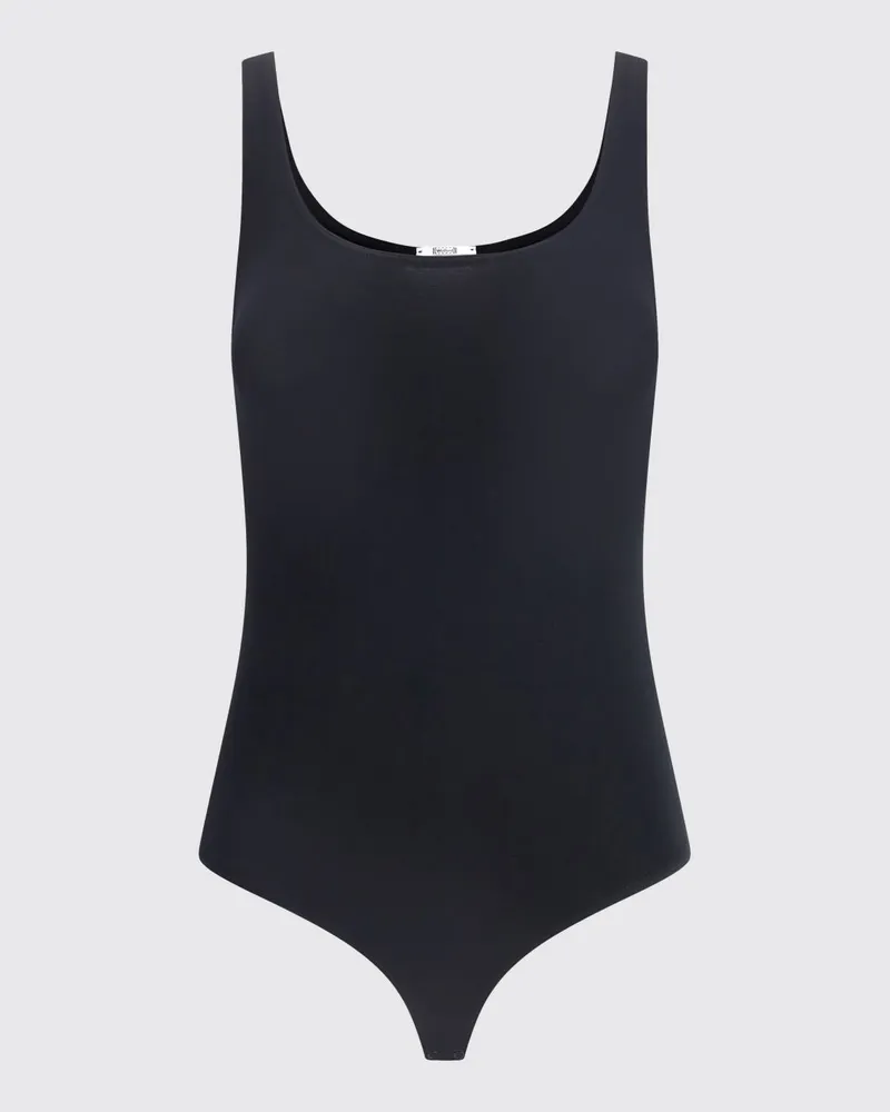 Wolford Basic Body aus Baumwollmischung Schwarz