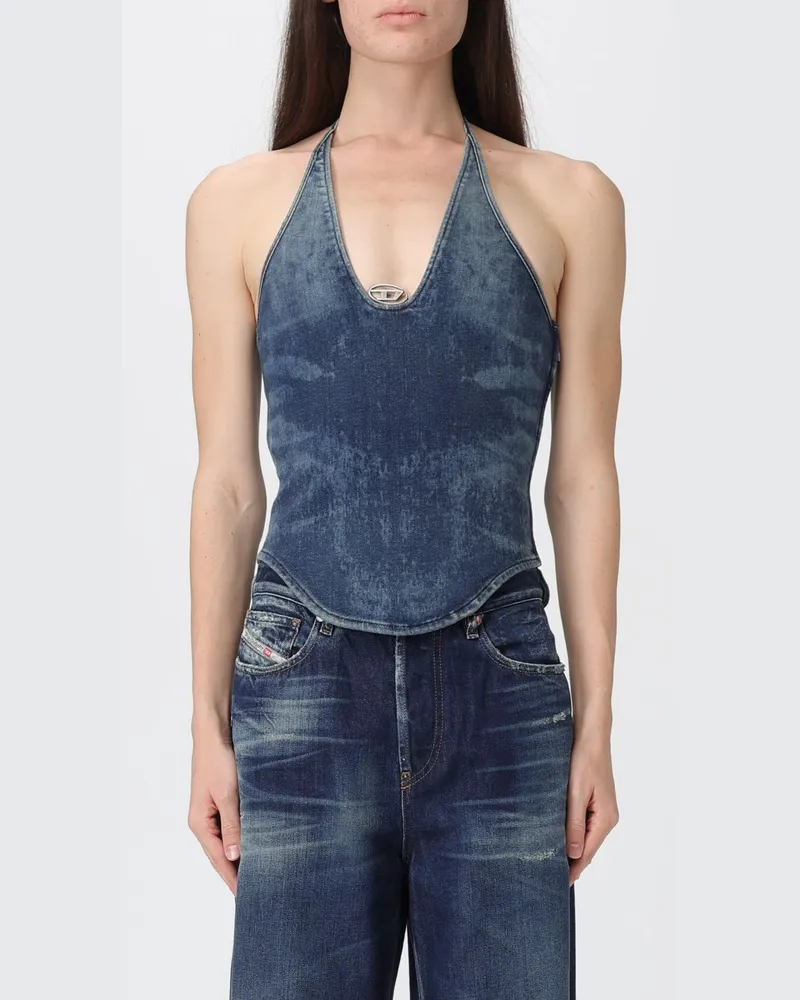 Diesel Top damen Blau
