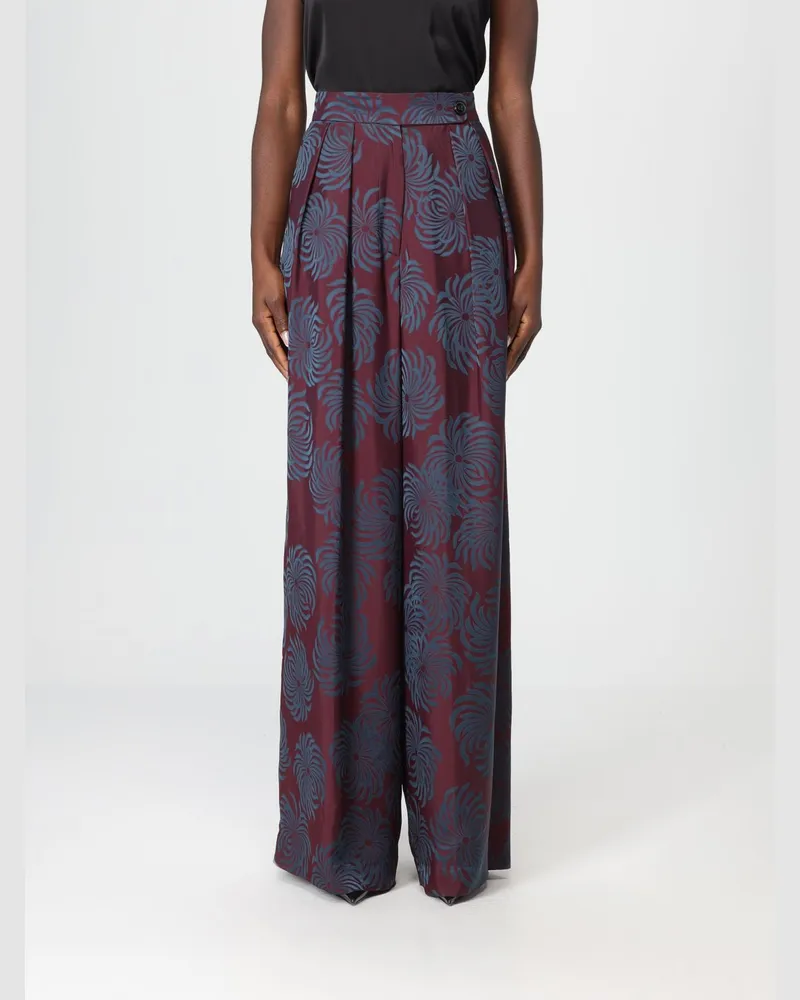 Dries van Noten Hose damen Burgunderrot