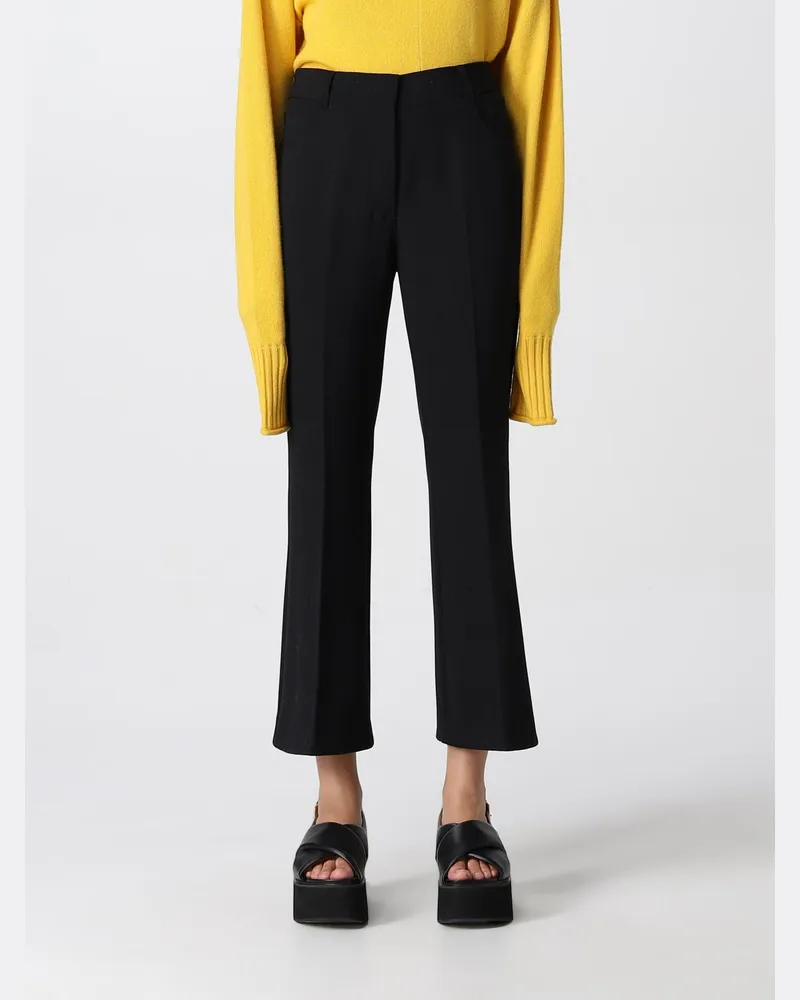 Stella McCartney Damen Hose Schwarz