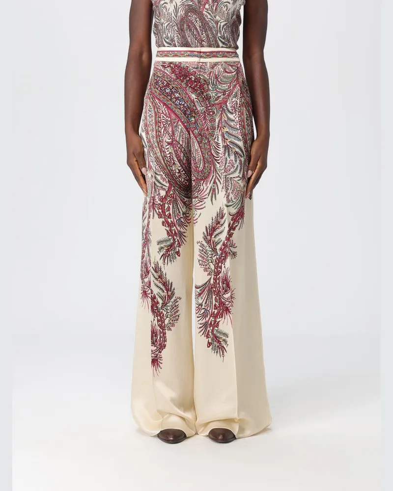 Etro Hose damen Burgunderrot