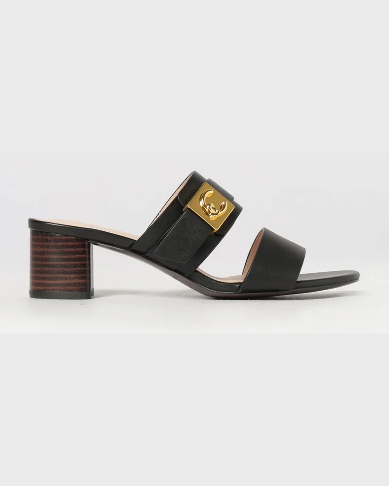 Coccinelle C-Me Lock Leder-Mules Schwarz