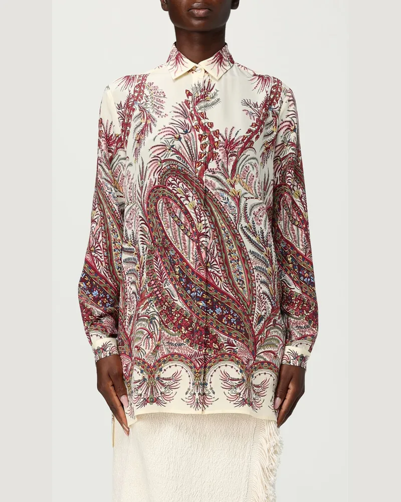 Etro Hemdbluse damen Burgunderrot