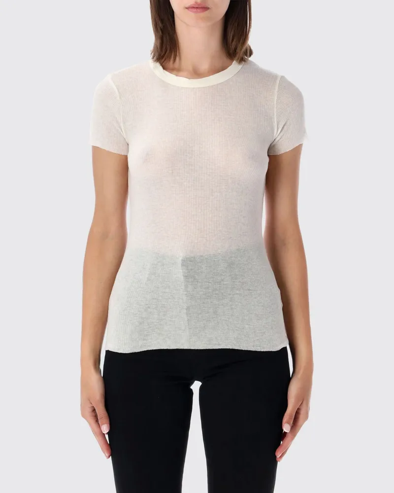 James Perse T-shirt damen Ivory