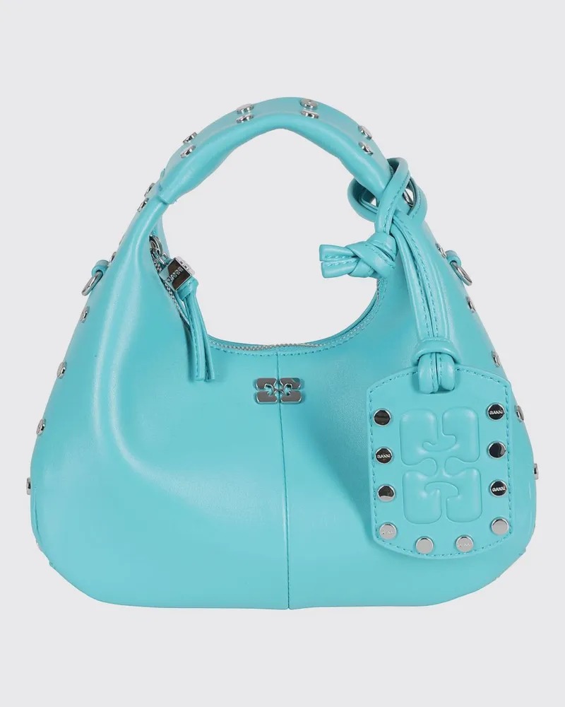 Ganni Schultertasche damen Blau
