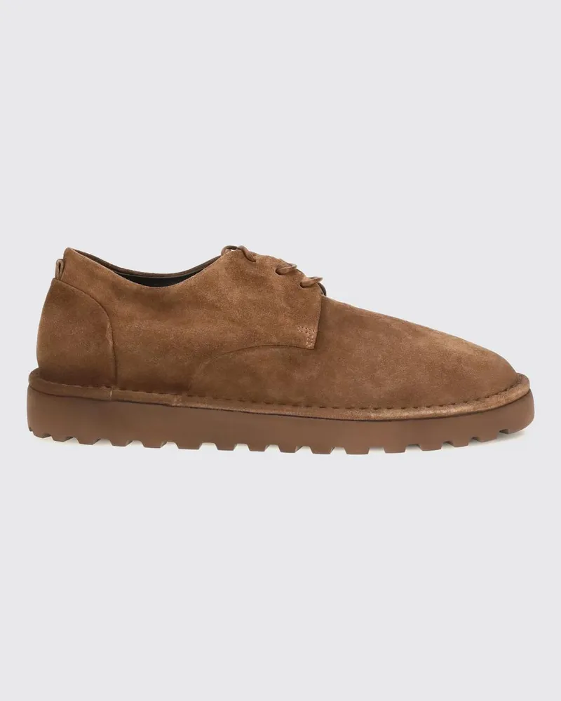 Marsèll Sancrispa Alta Pomice Derby-Schuhe aus Wildleder mit hoher Sohle Kakao