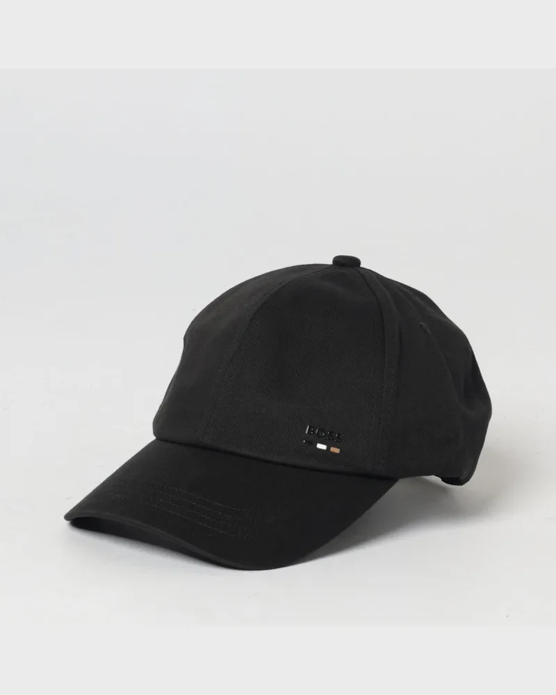 HUGO BOSS Hut aus Baumwoll-Twill Schwarz