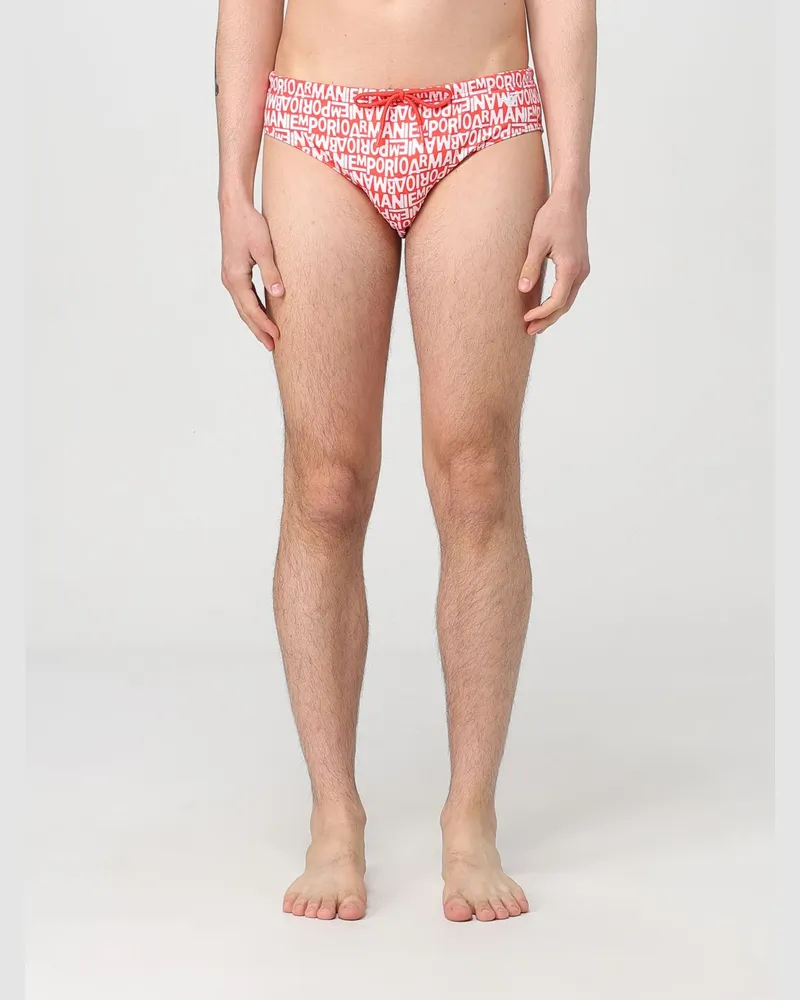 Emporio Armani Bademode herren Rot