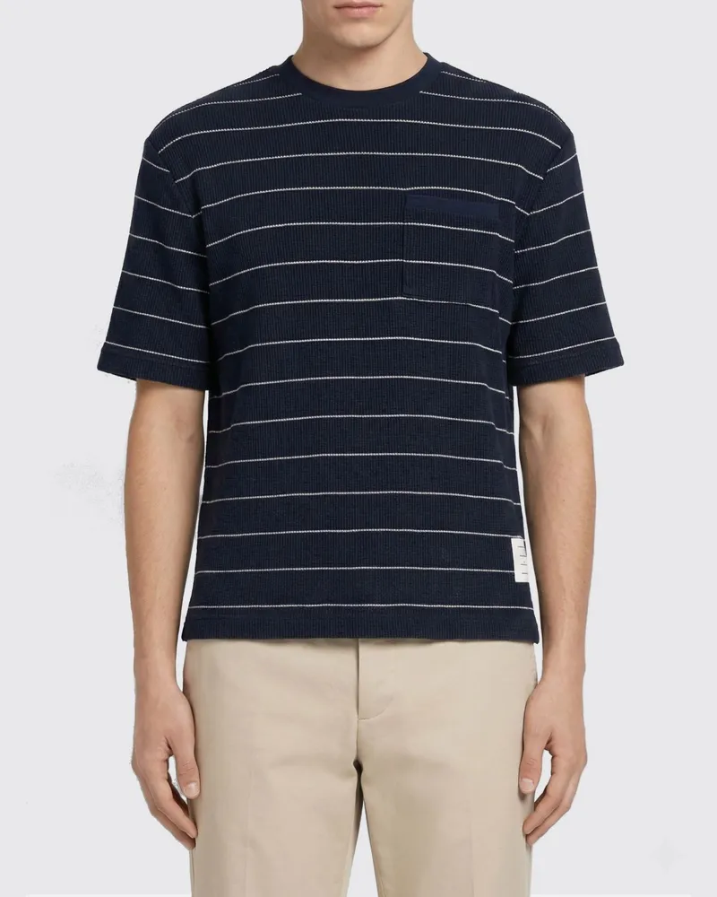 Thom Browne T-shirt herren Blau