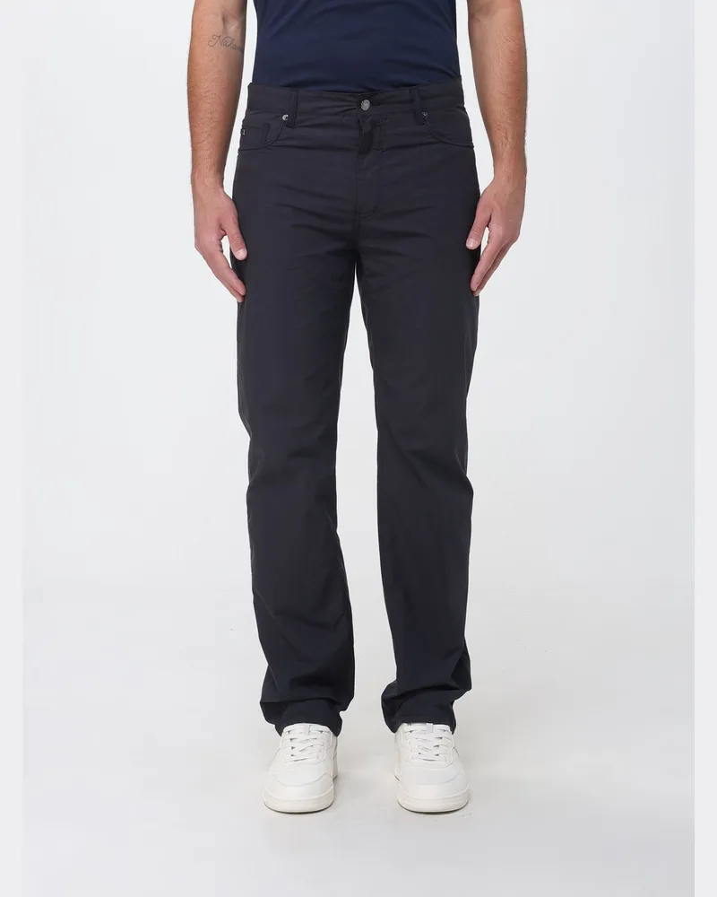 Emporio Armani 5-Pocket-Hose aus Stretch-Baumwolle Navy