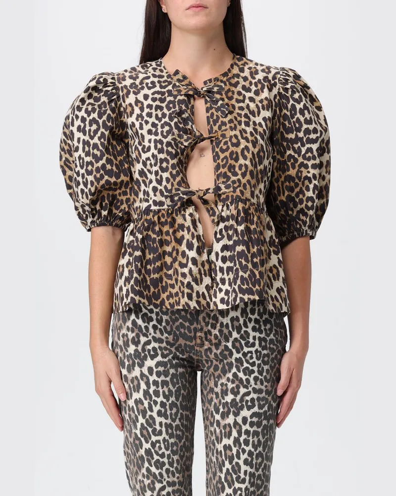 Ganni Top damen Braun
