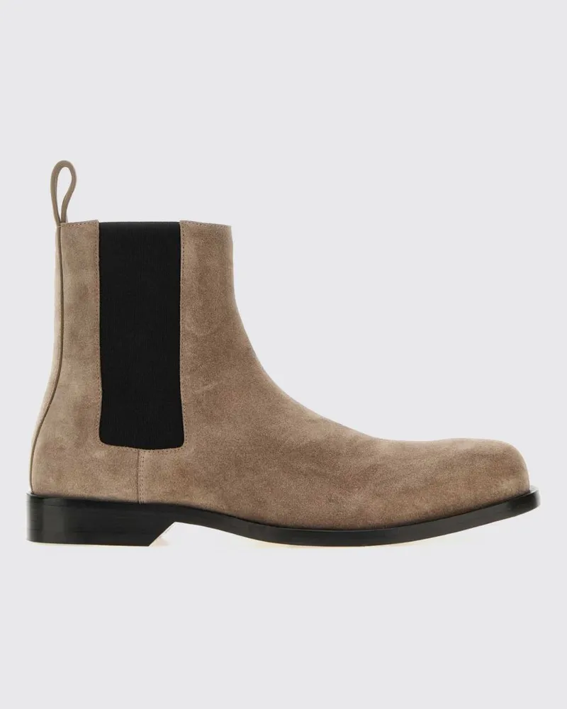 Loewe Bobine Chelsea-Stiefel aus Wildkalbsleder mit runder Zehenkappe Haselnuss