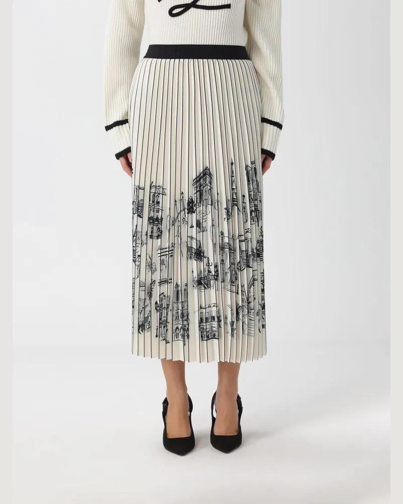 Karl Lagerfeld Rock damen Weiß
