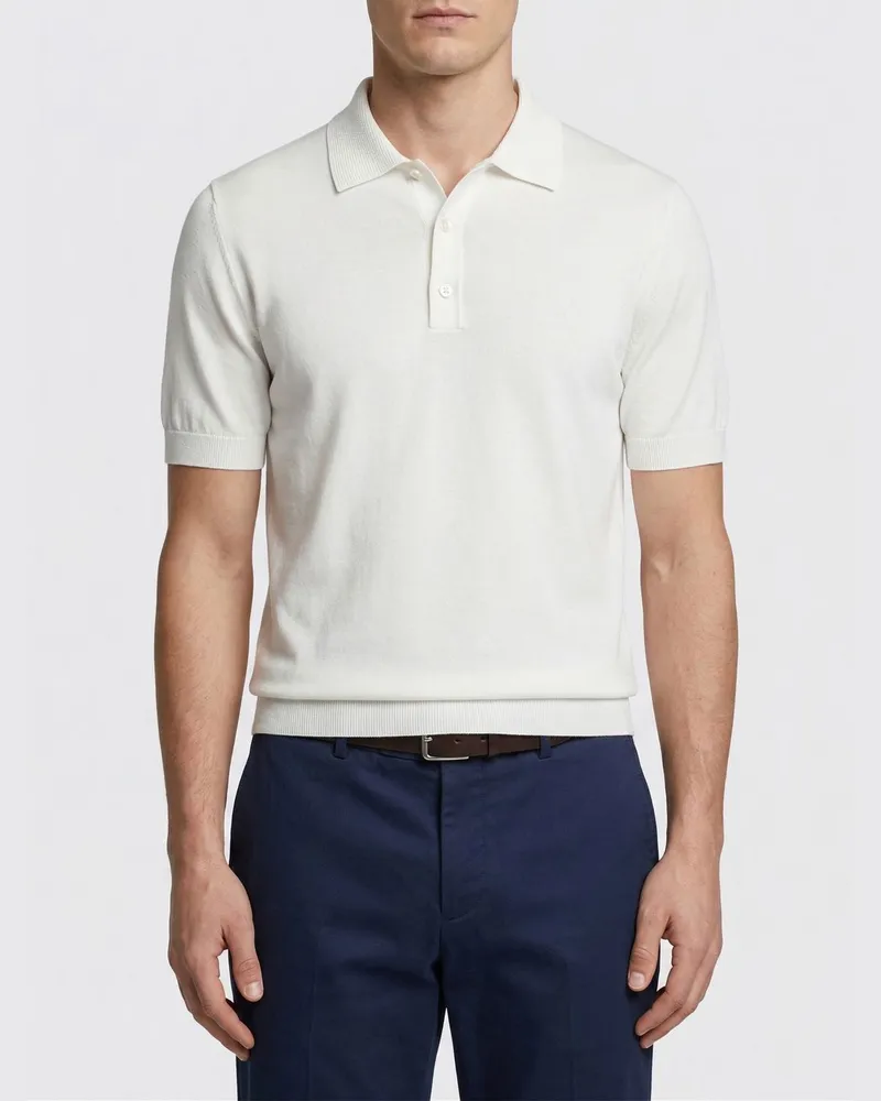 LARDINI Polo herren Weiß