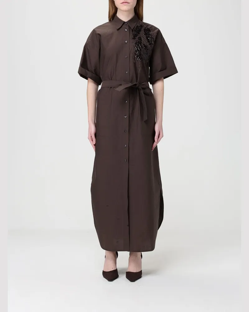 Brunello Cucinelli Kleid damen Braun