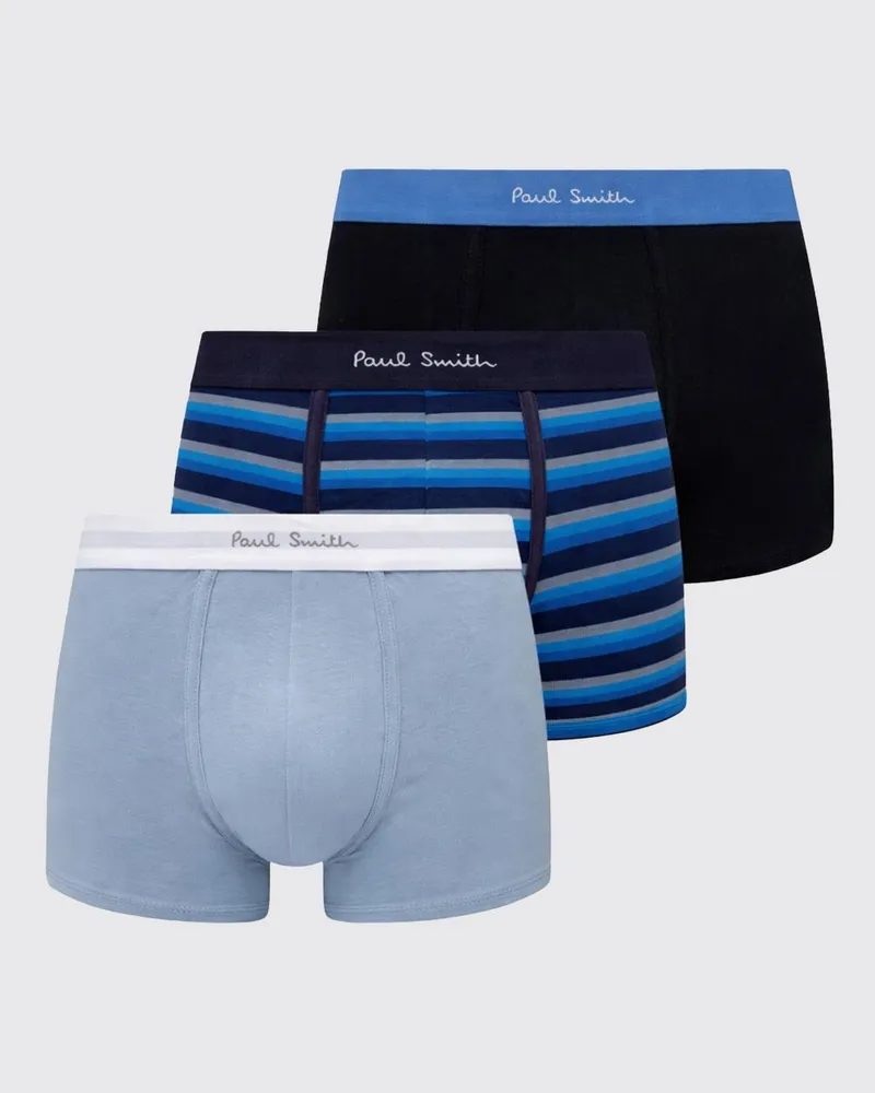 Paul Smith Set aus drei Stretch-Baumwoll-Boxershorts mit Jacquard-Logo Bunt