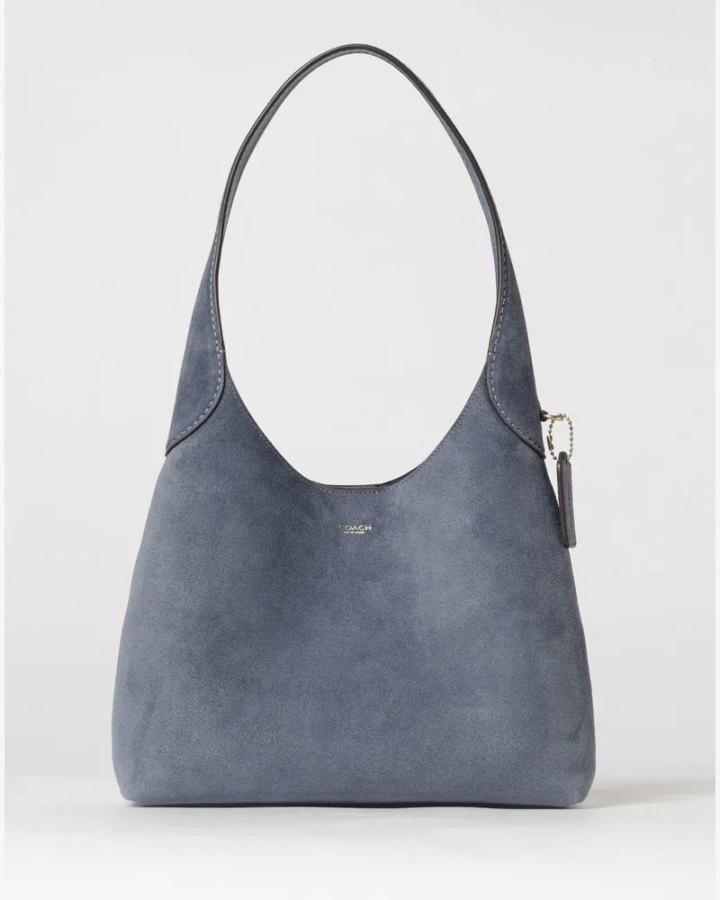 Coach Brooklyn Wildledertasche Blau